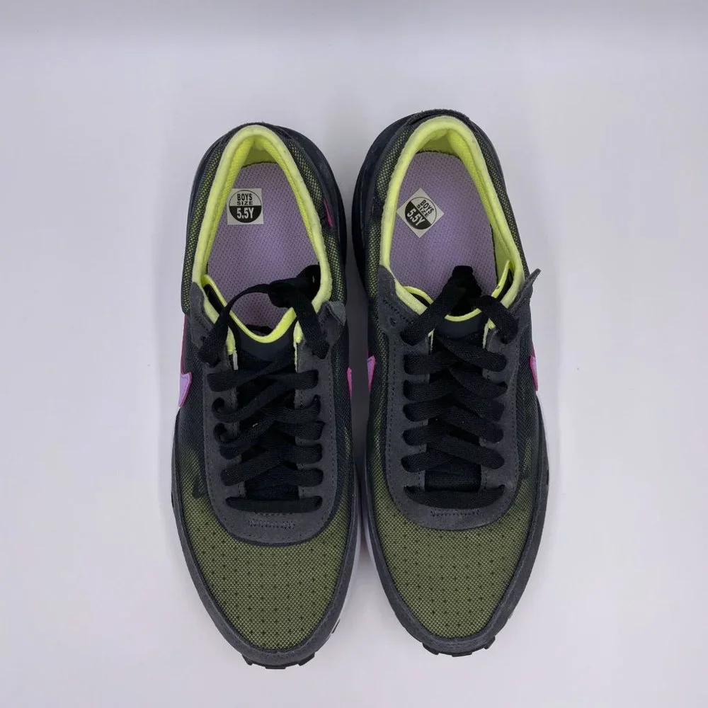 Nike Waffle One Black / Lilac / Lemon Womens Shoes - Picture 5 of 8